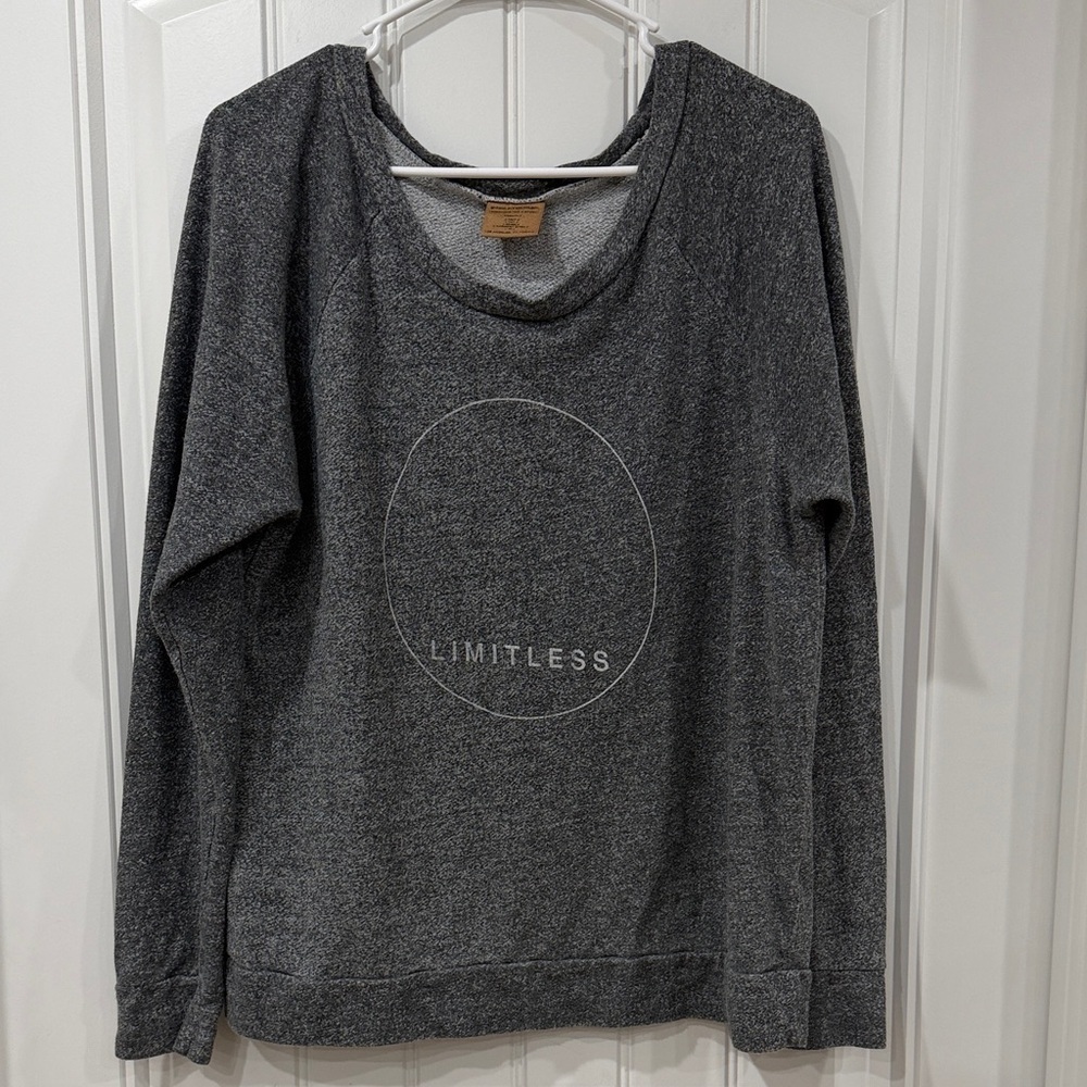 EUC good hYOUman Charcoal Crew Neck Sweatshirt